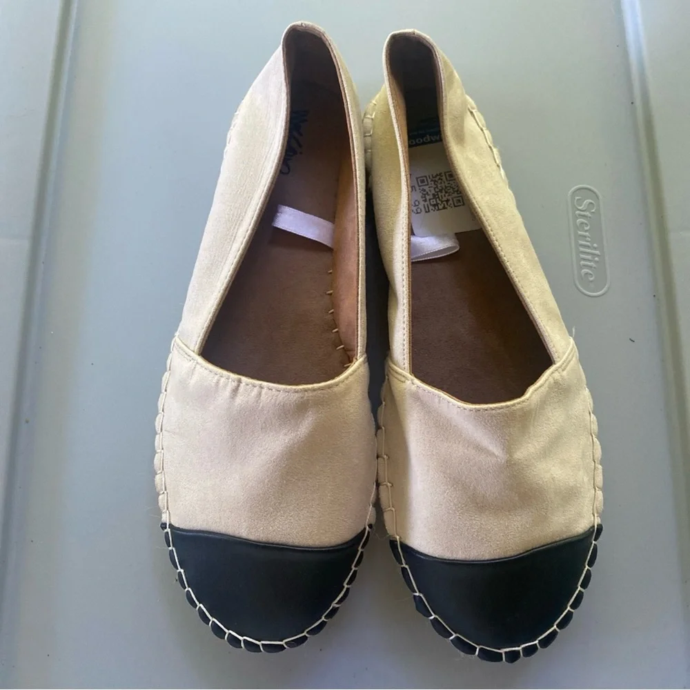 Women's Cream and Brown  Espadrilles